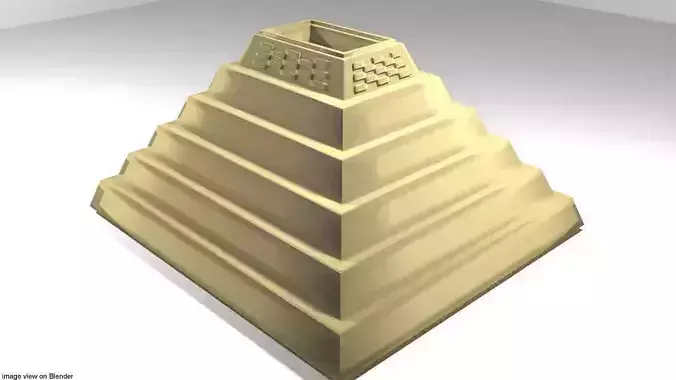 Pyramid of Djoser 3D model