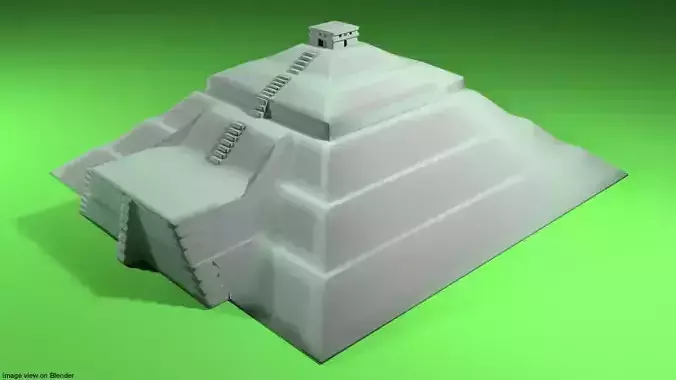Pyramid of Sun 3D model