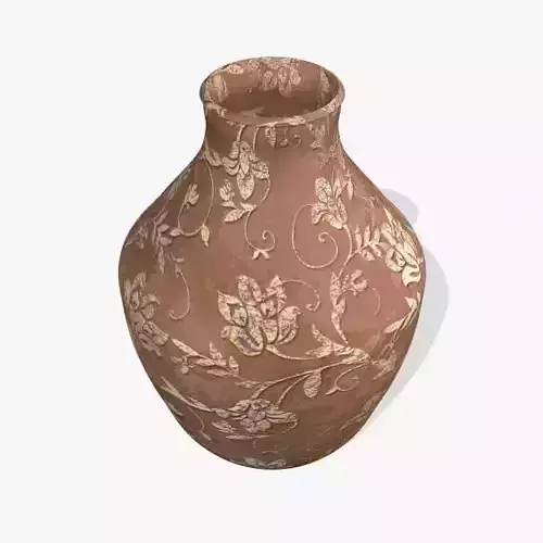 FlowerPot vase with floral pattern