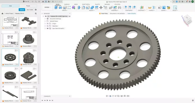 Yokomo YR-4 II 85T Spur Gear
