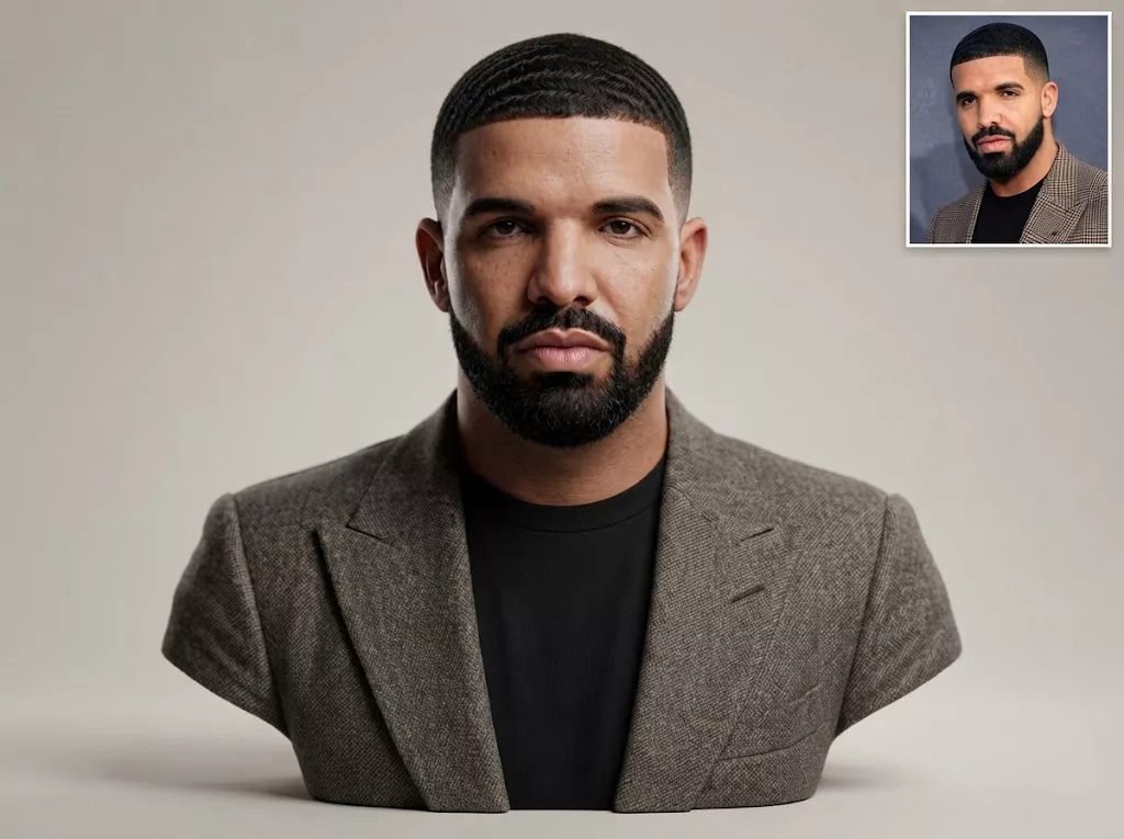 Drake 3D Printable bust 3D print model