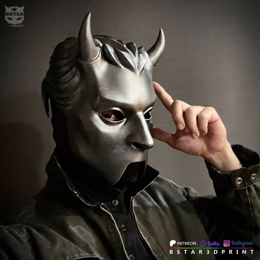 Ghost Band Prequelle Nameless Ghoul Mask 3D print model