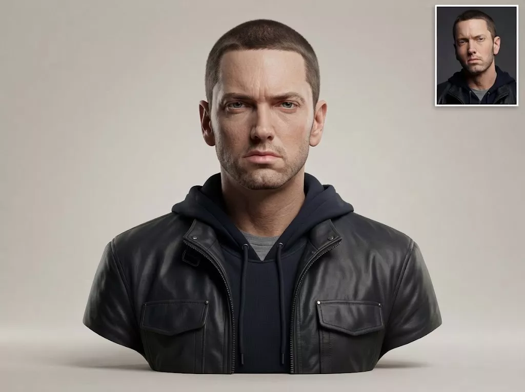 Eminem 3D Printable bust 3D print model
