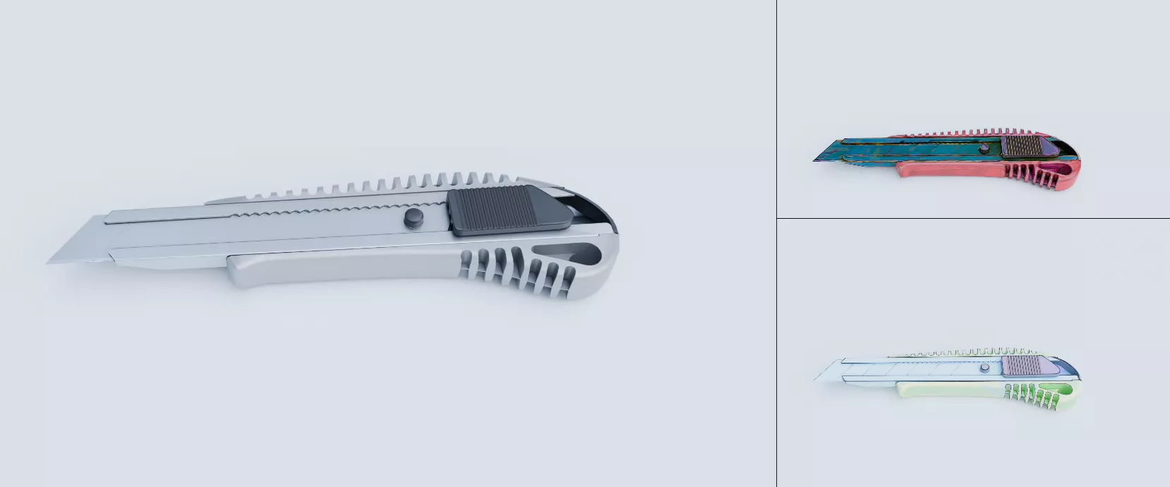 Utility Cutter Low-poly 3D model