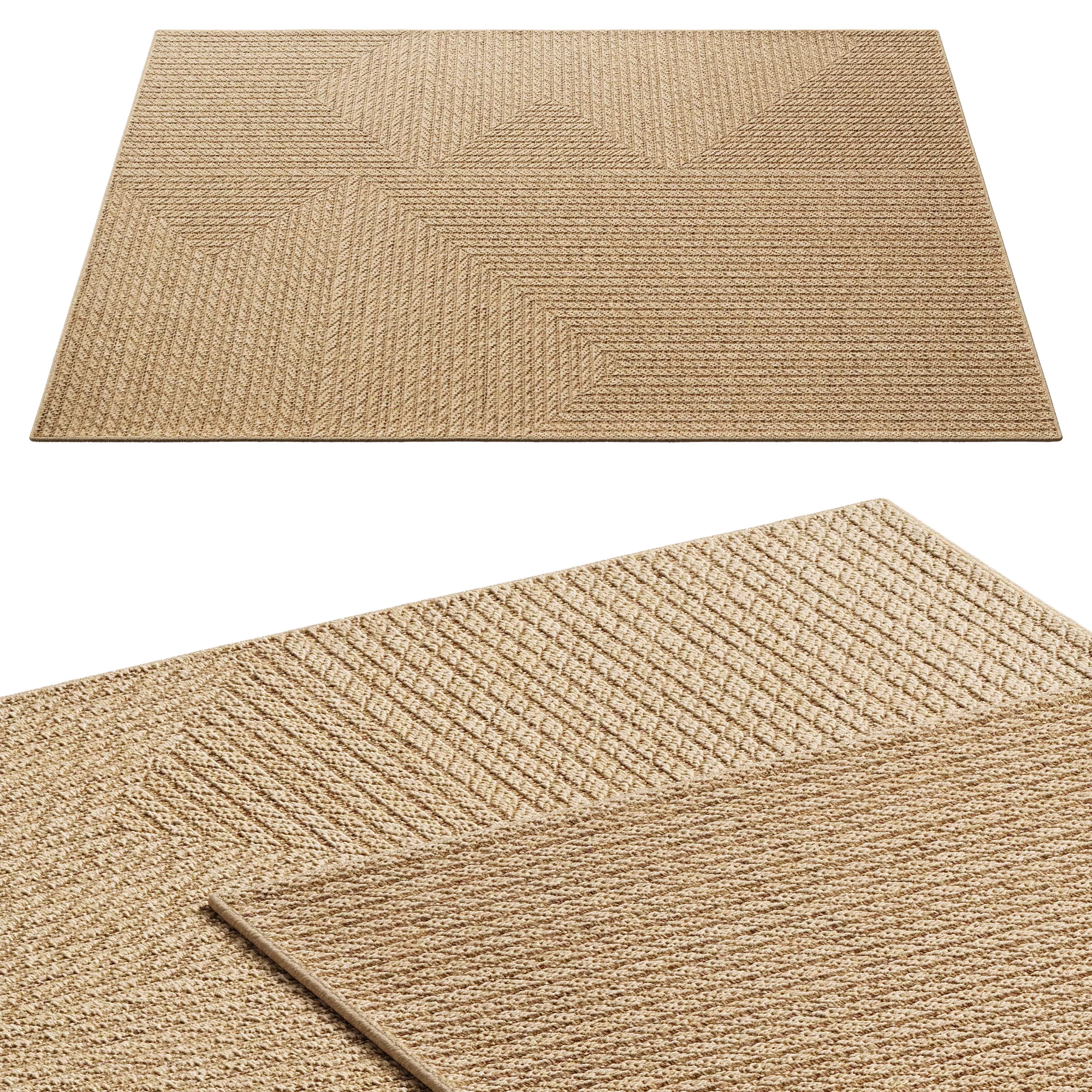 Timber 1404 Outdoor Rug 3D model