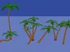 3D model Low Poly Palm Tree Pack 40 Tropical Island Beach VR / AR / low ...