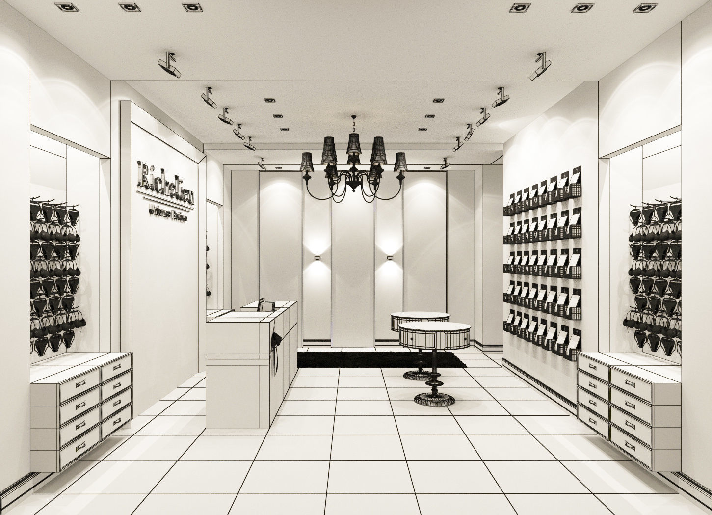 underwear boutique interior 3D model_6