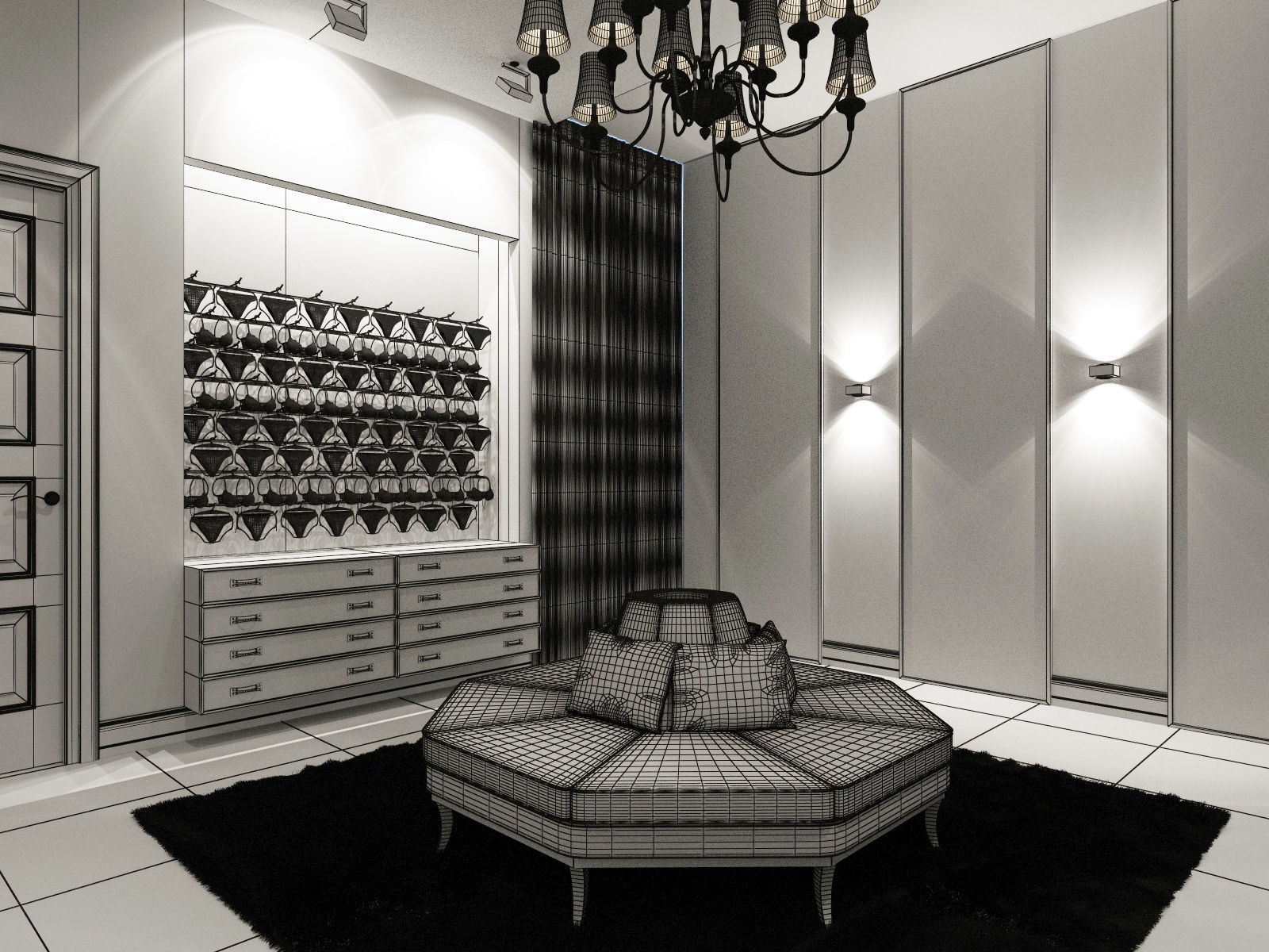 underwear boutique interior 3D model_9