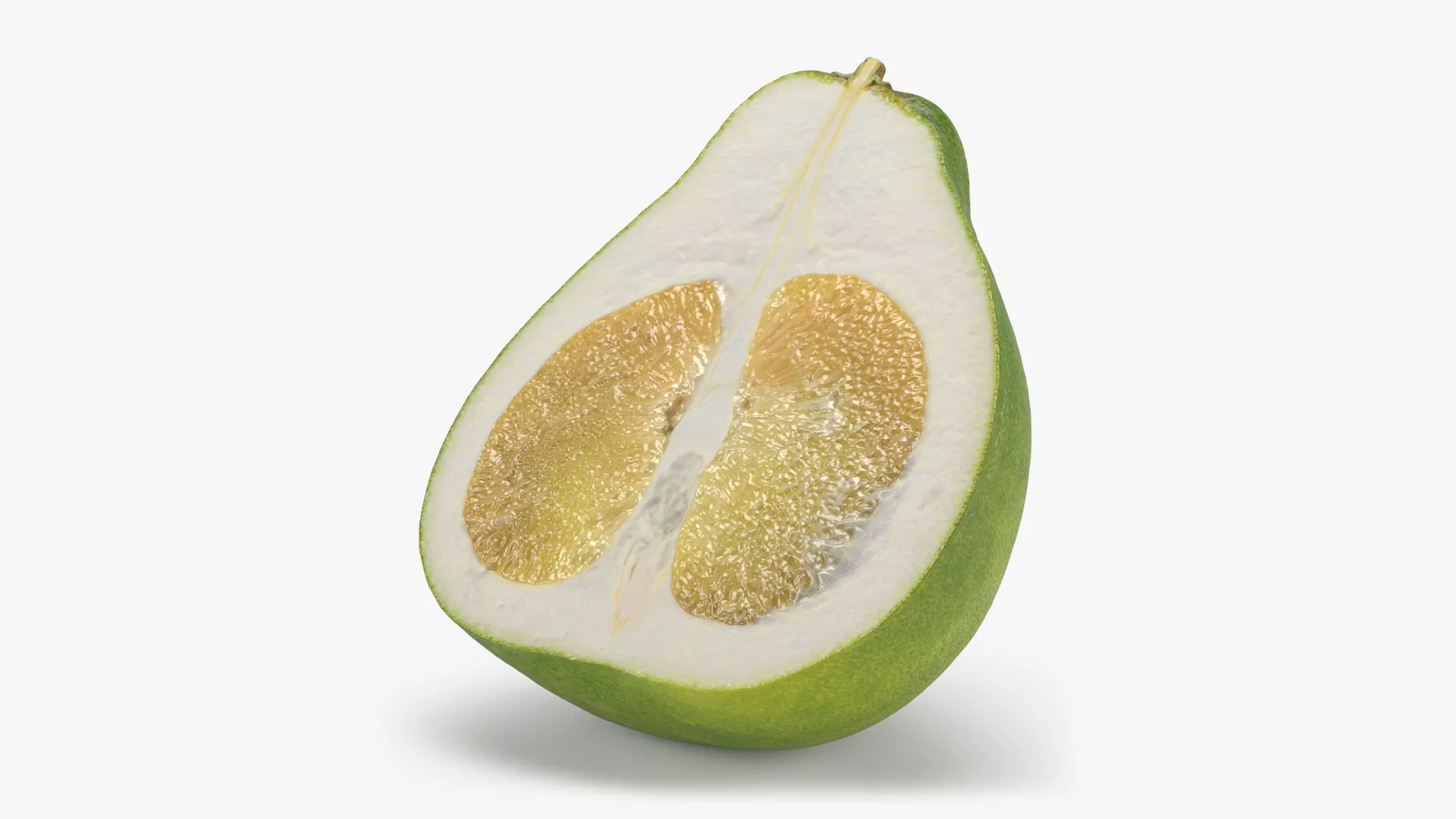 Half Yellow Pomelo Low-poly 3D model