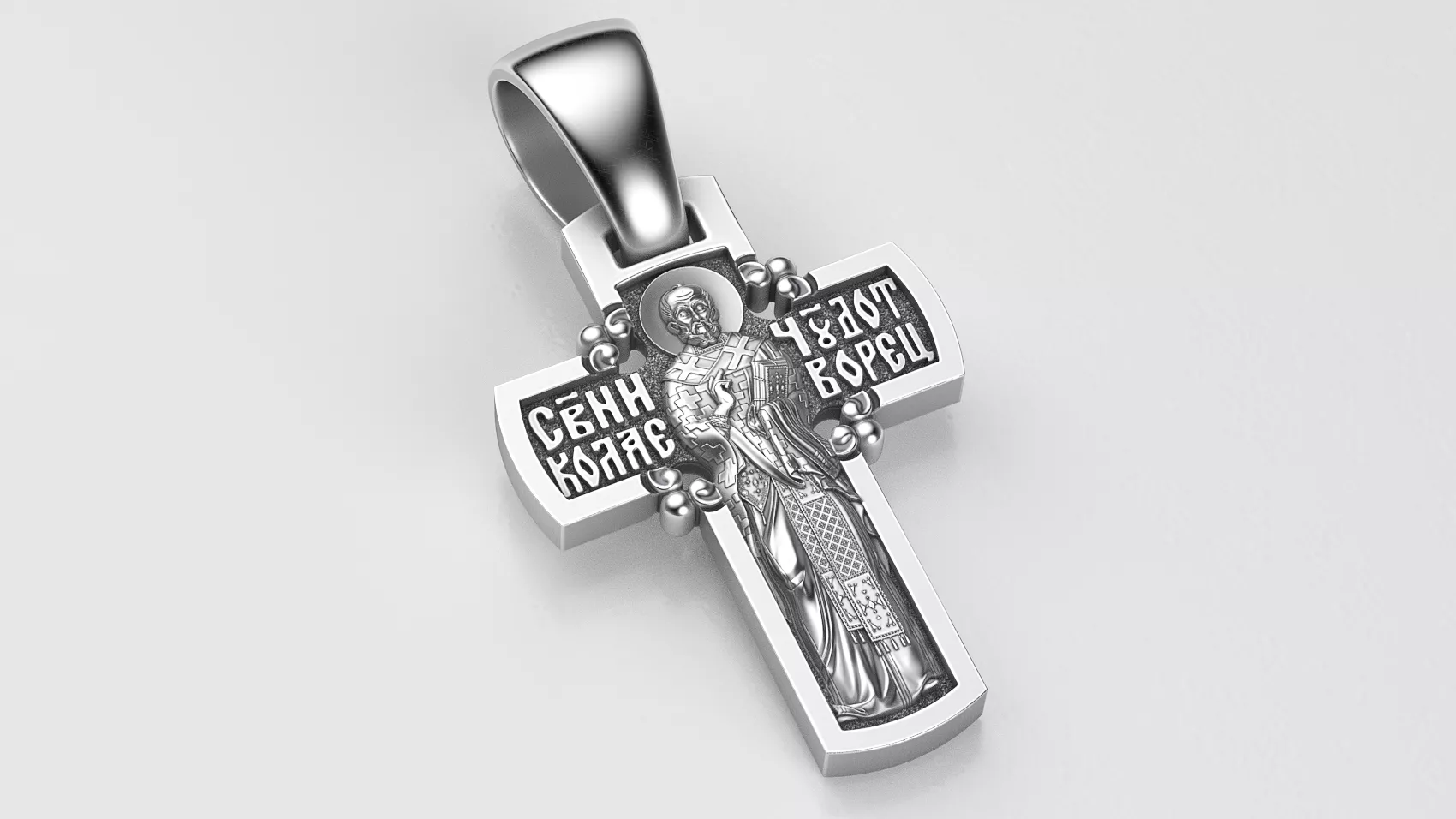 Orthodox cross St Nicolas 3D print model
