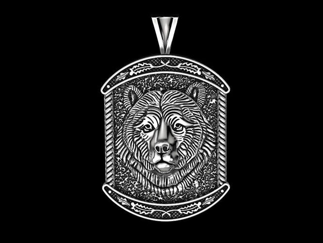 Bear pendant 3D print model