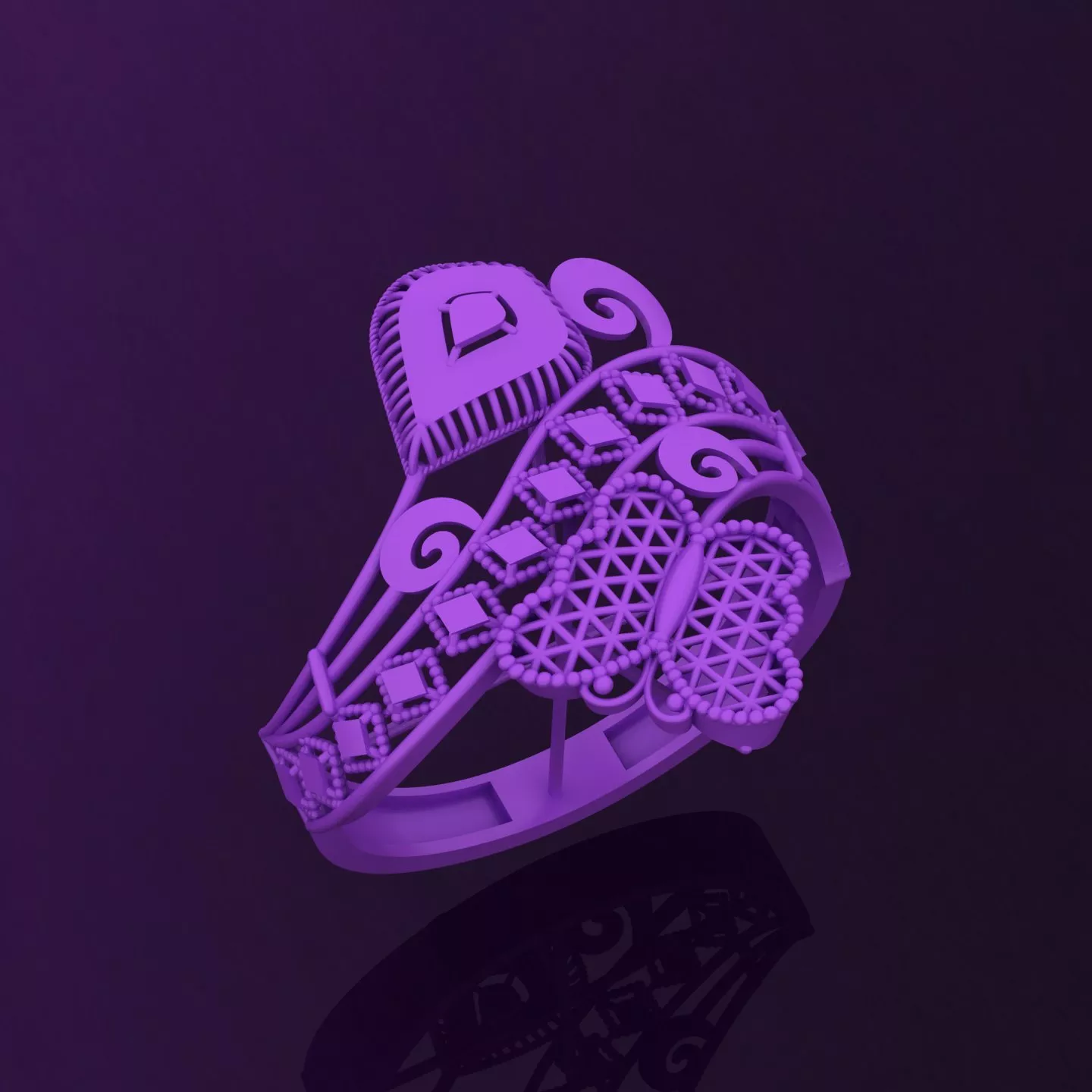 Unique Turkish Ring Design 3D print model