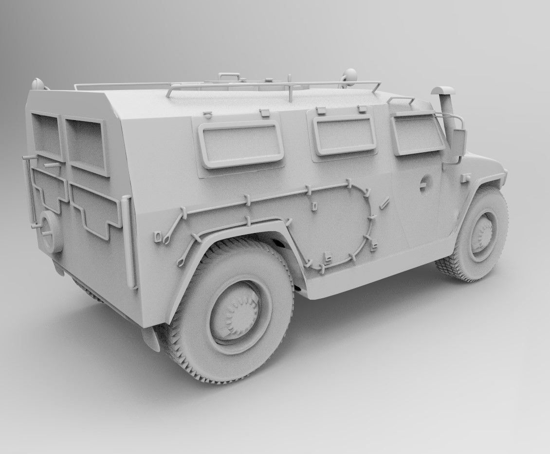 Russian Military Vehicles 29 Prefabs I Optimized I LP I PBR Low-poly 3D model_12