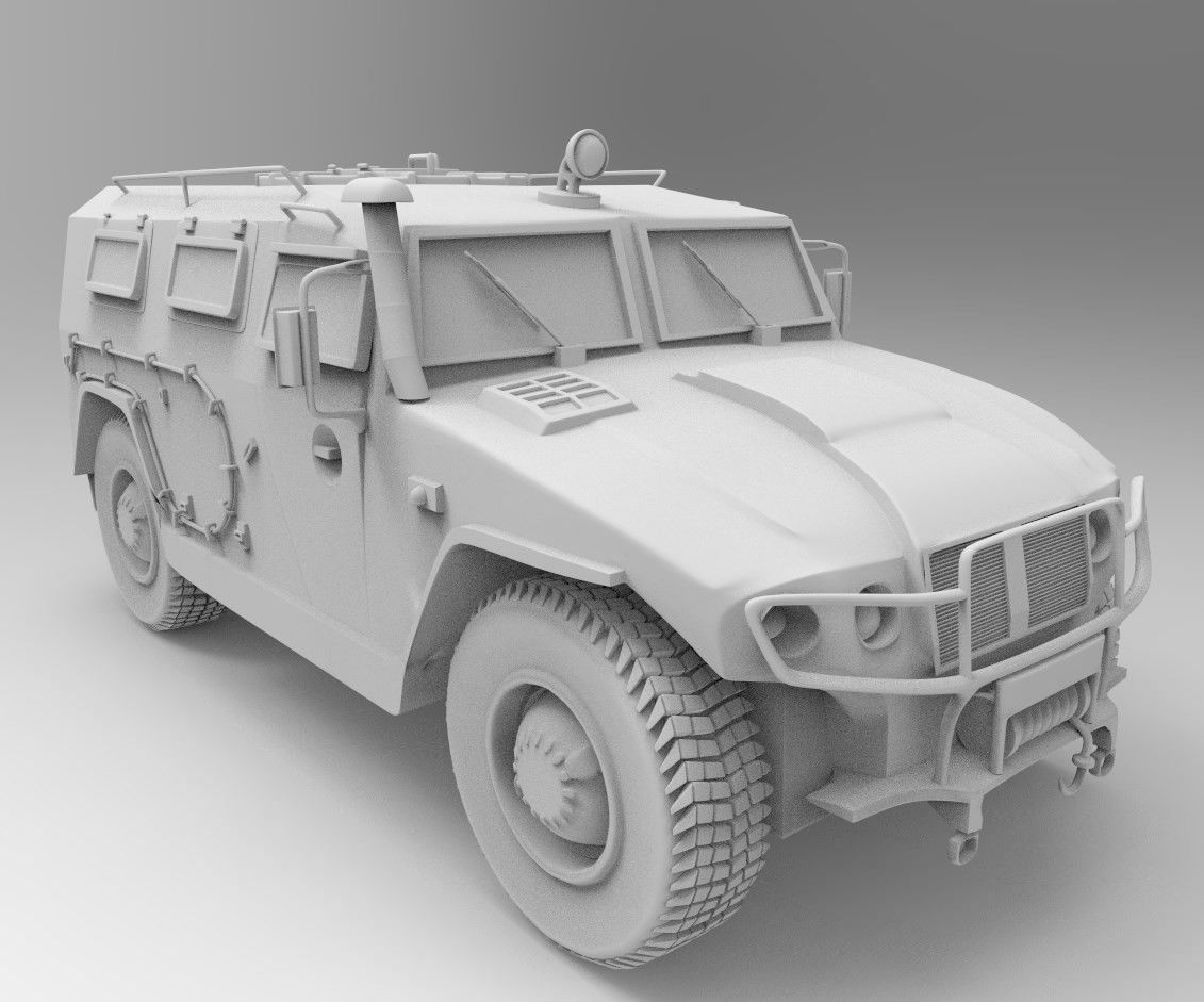 Russian Military Vehicles 29 Prefabs I Optimized I LP I PBR Low-poly 3D model_7