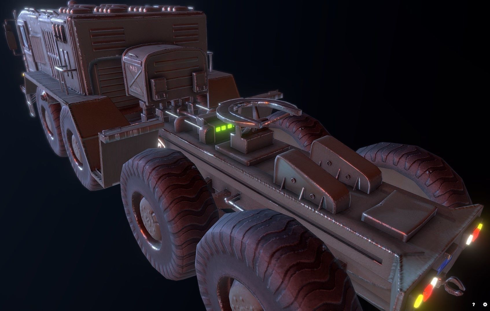 Russian Military Vehicles 29 Prefabs I Optimized I LP I PBR Low-poly 3D model_33