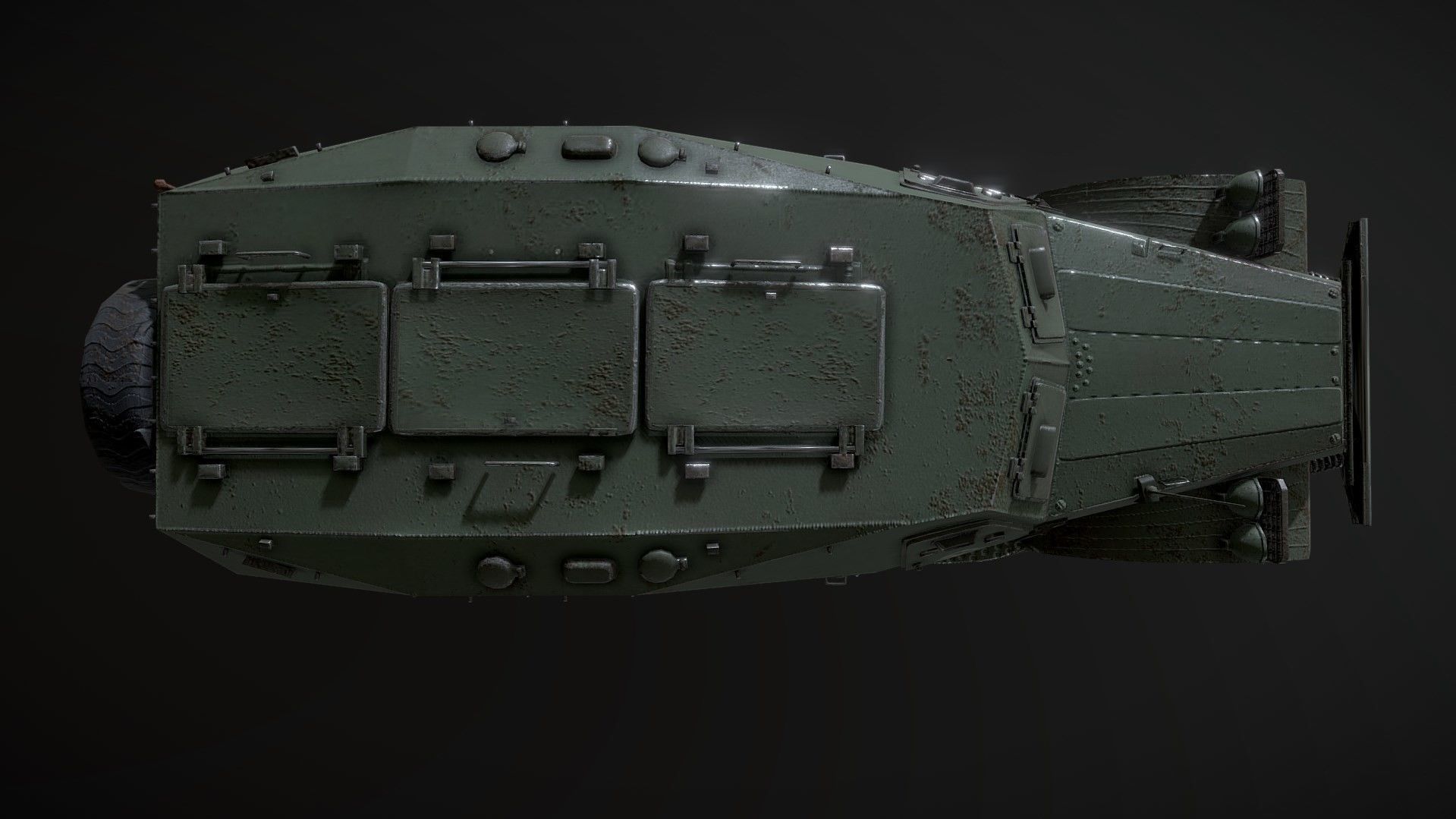 Russian Military Vehicles 29 Prefabs I Optimized I LP I PBR Low-poly 3D model_22