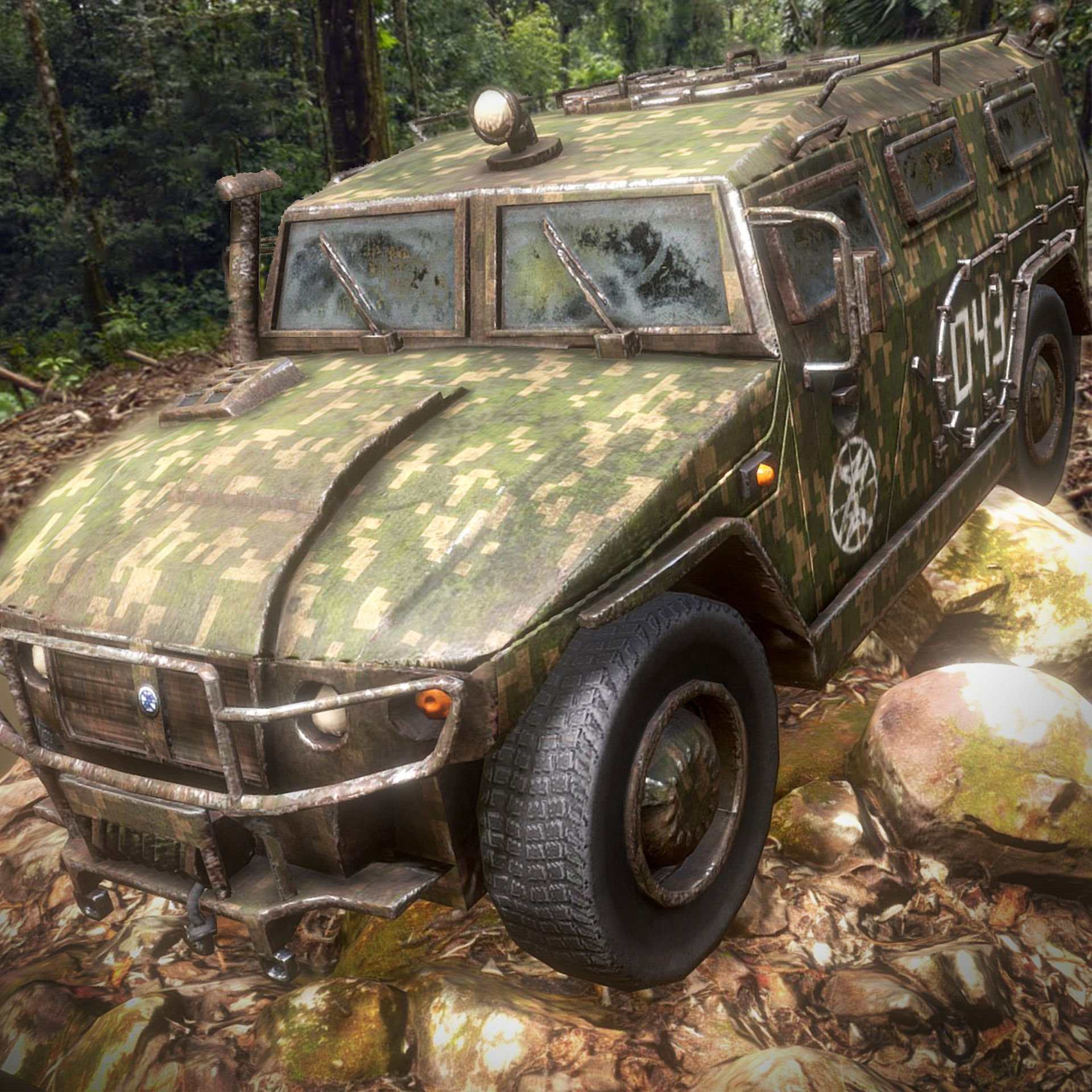 Russian Military Vehicles 29 Prefabs I Optimized I LP I PBR Low-poly 3D model_14