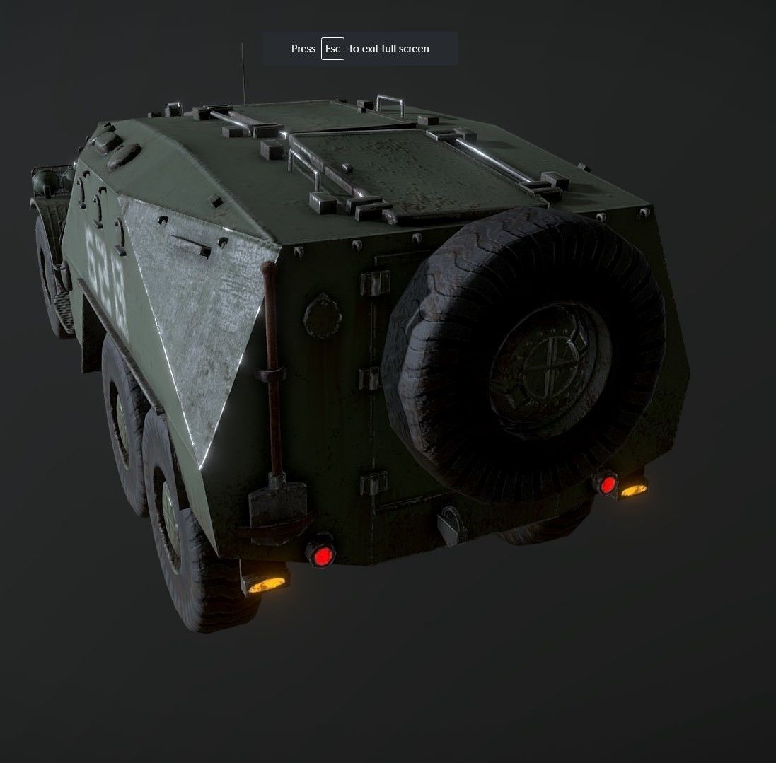 Russian Military Vehicles 29 Prefabs I Optimized I LP I PBR Low-poly 3D model_19