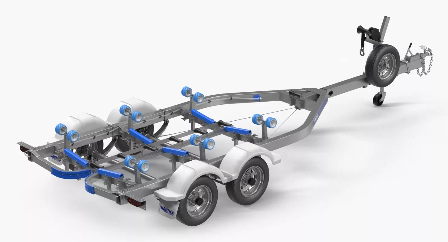 Boat Trailer 3D model