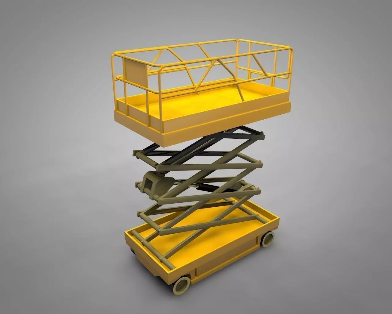 aerial bucket 3D model_0