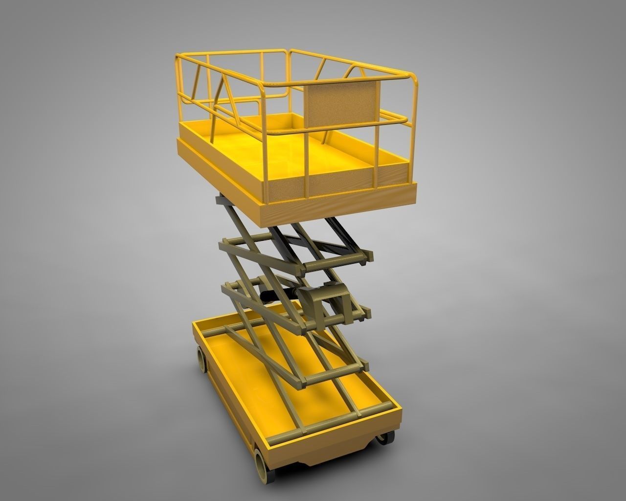 aerial bucket 3D model_2
