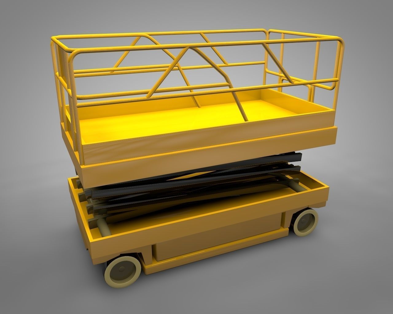 aerial bucket 3D model_1