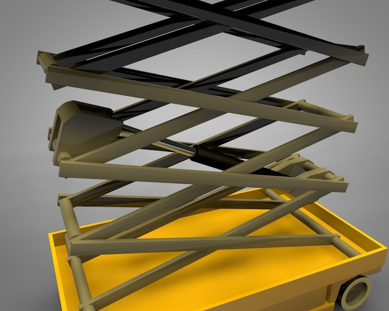 aerial bucket 3D model_4