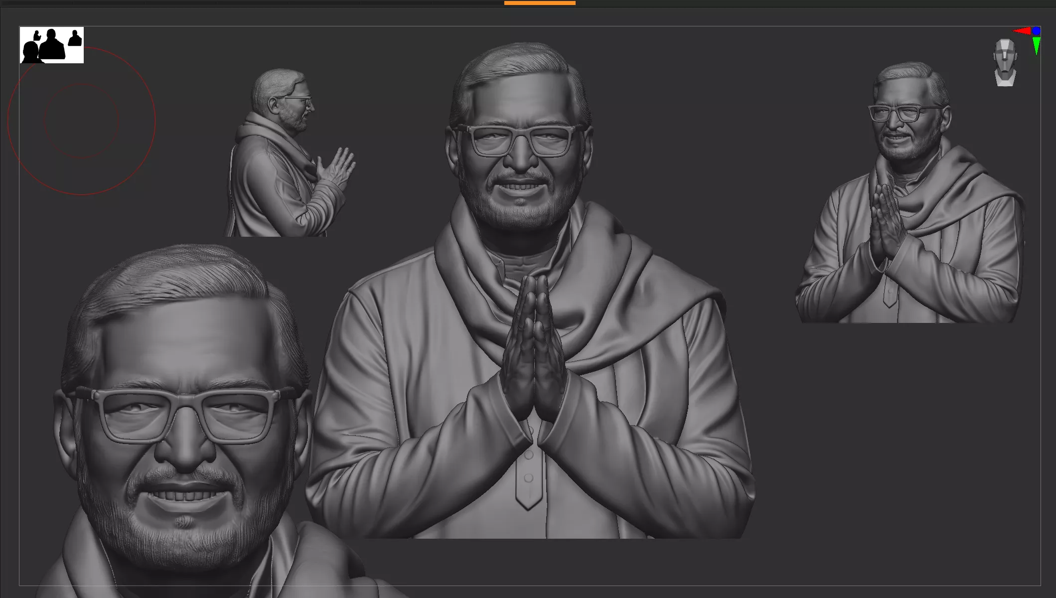 Nana Patekar Inspired Namaste Pose 3D print model