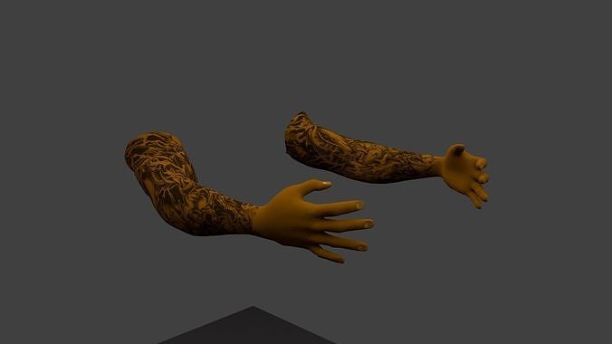 FPS Hand Low-poly 3D model