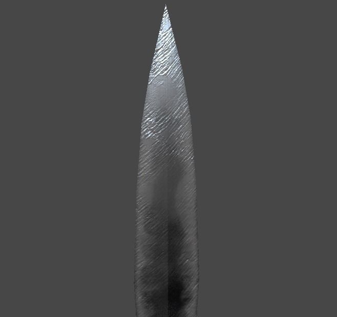 Long sword2 Low-poly 3D model_2