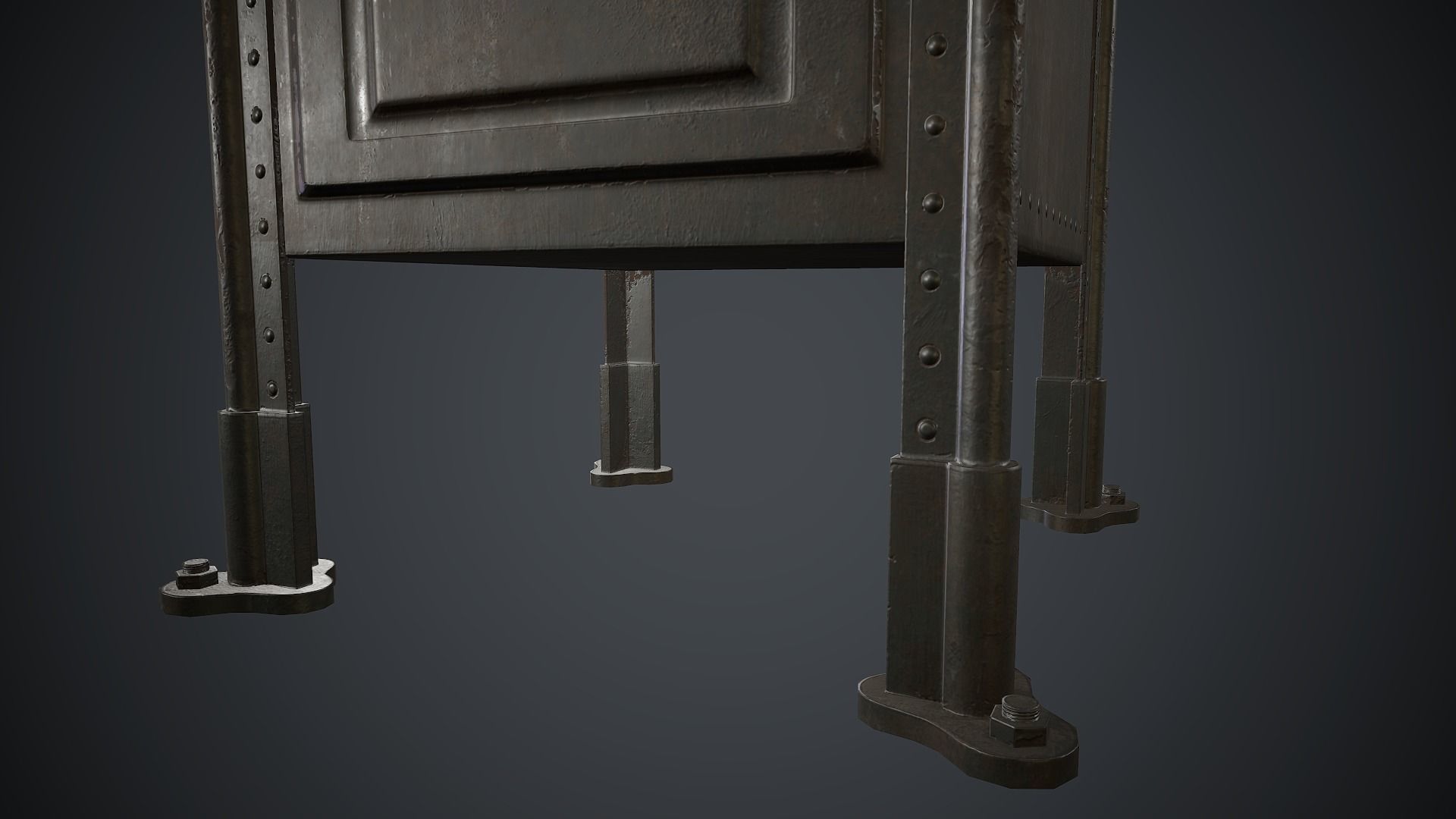 Post Box PBR Game Ready Low-poly 3D model_10