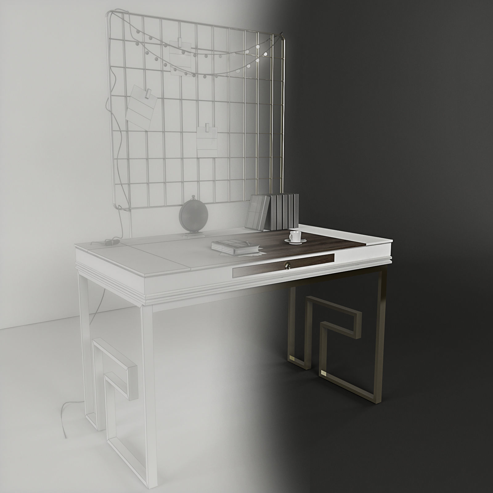 Multipurpose table 3D model_2