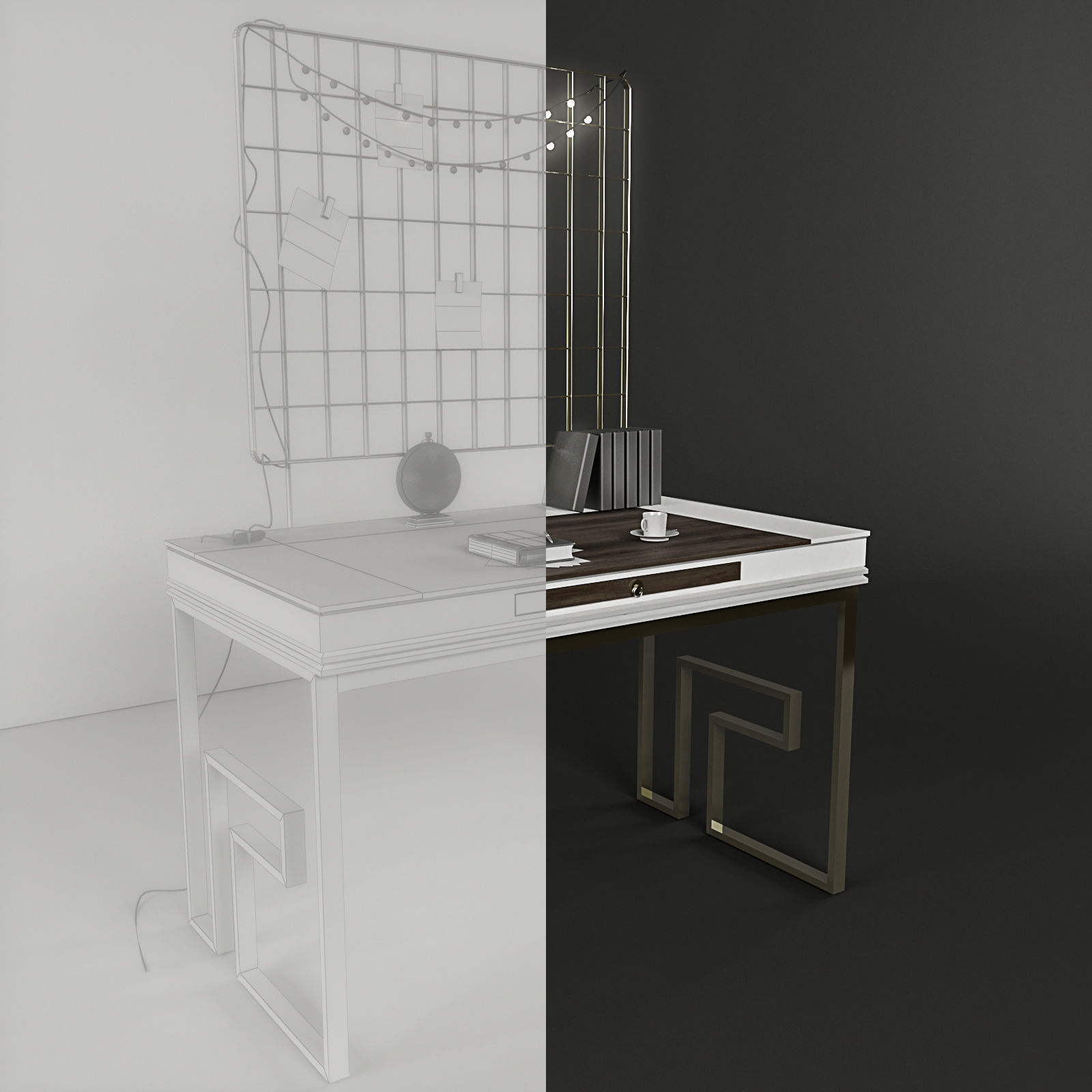 Multipurpose table 3D model_4