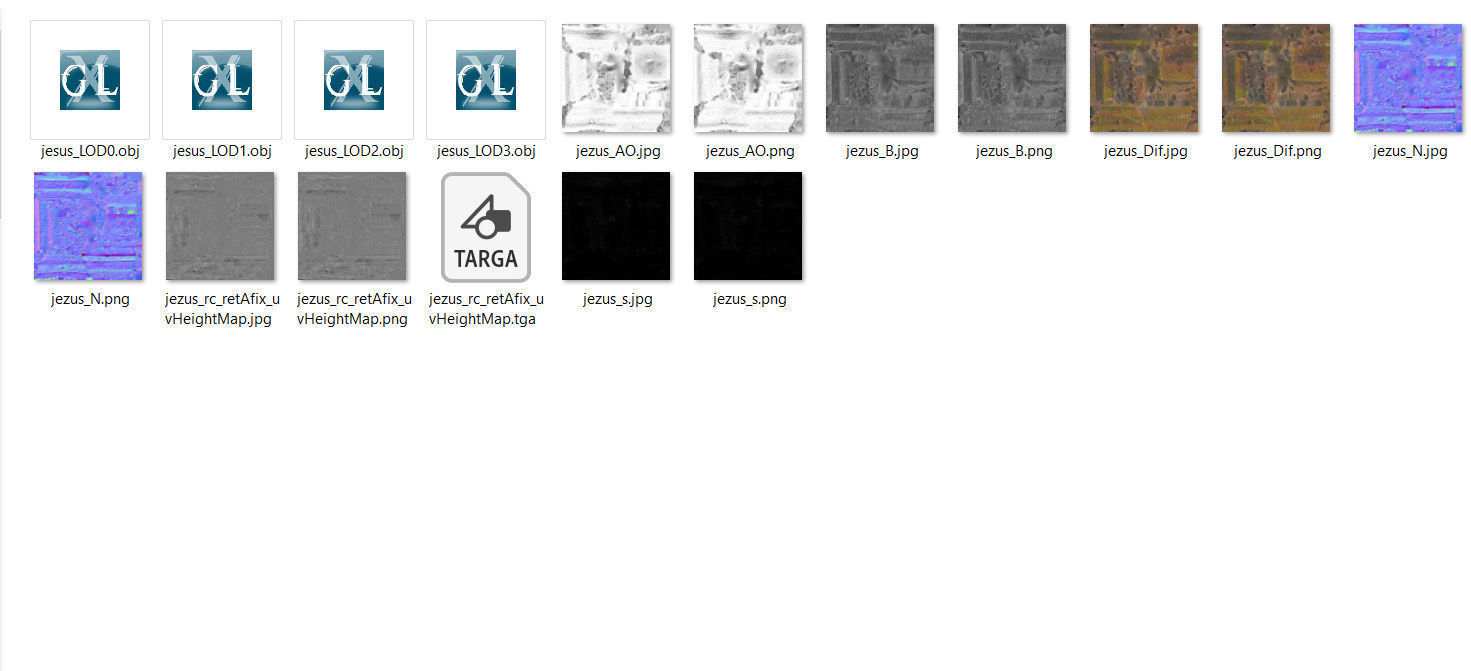 Gravestones crosses and sculptures from old graveyard Low-poly 3D model_124