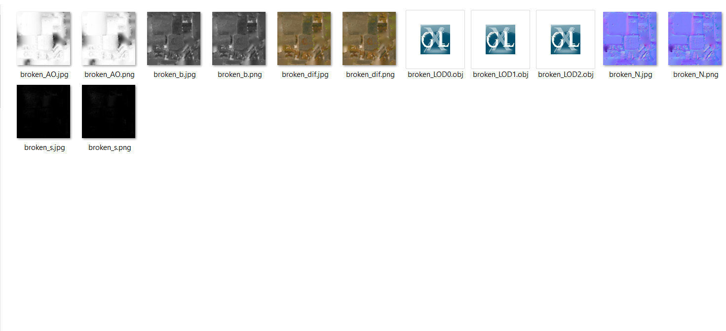 Gravestones crosses and sculptures from old graveyard Low-poly 3D model_123