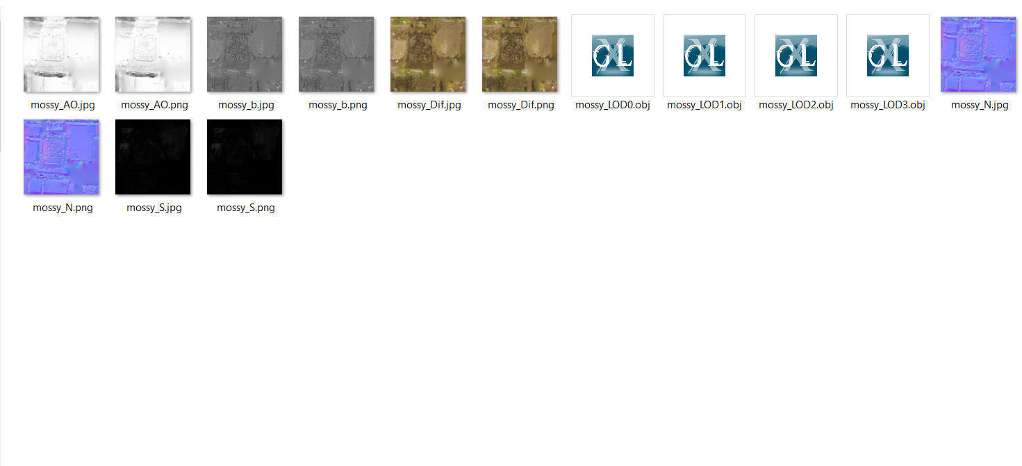 Gravestones crosses and sculptures from old graveyard Low-poly 3D model_118