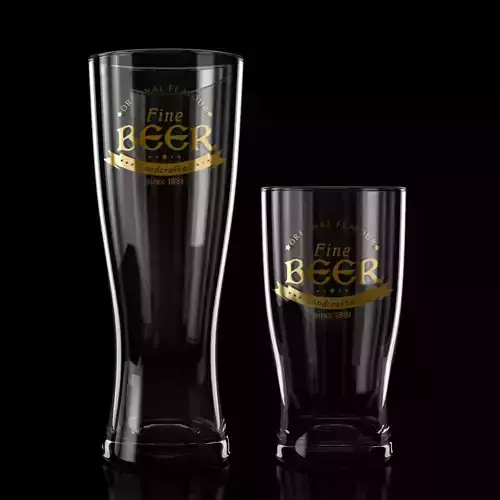 Beer Glass 001 - 50cl - 33cl - Custom Logo