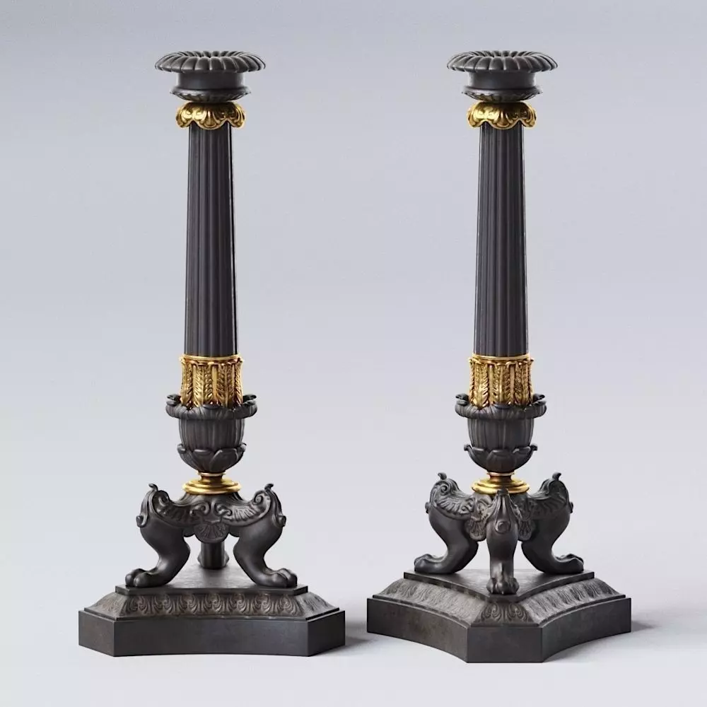 Big Empire Candlestick 3D model_0