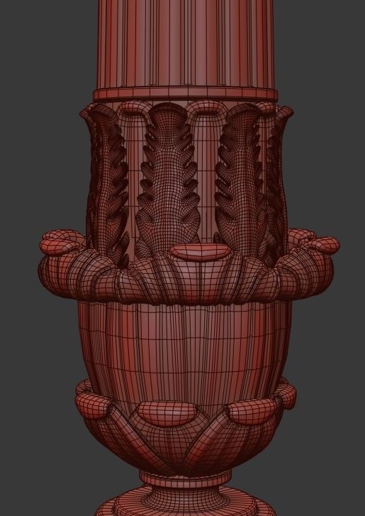 Big Empire Candlestick 3D model_7