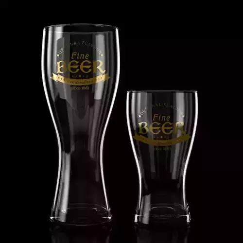 Beer Glass 004 - 50cl - 33cl - Custom Logo