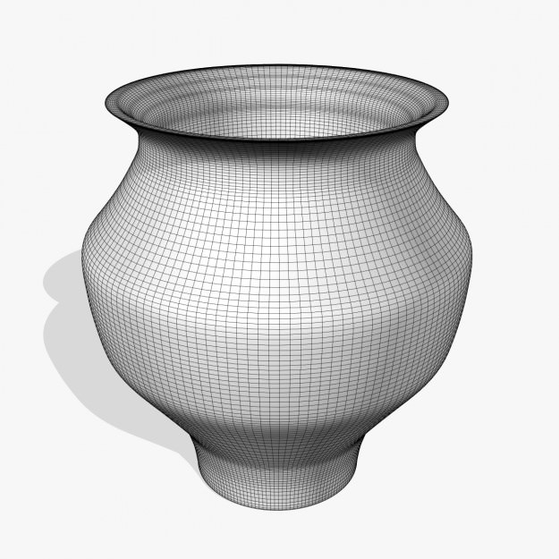 Oldest Copper Bucket Low-poly 3D model_4