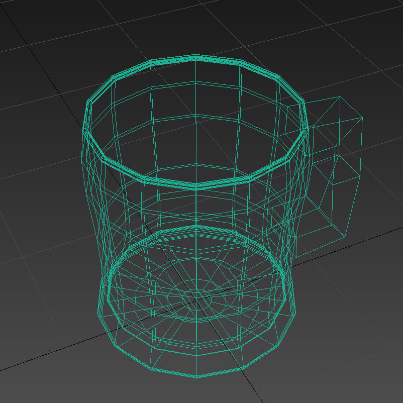 Beer Pint 001 - 50cl - Custom Logo - Low Poly Subdivs Low-poly 3D model_1