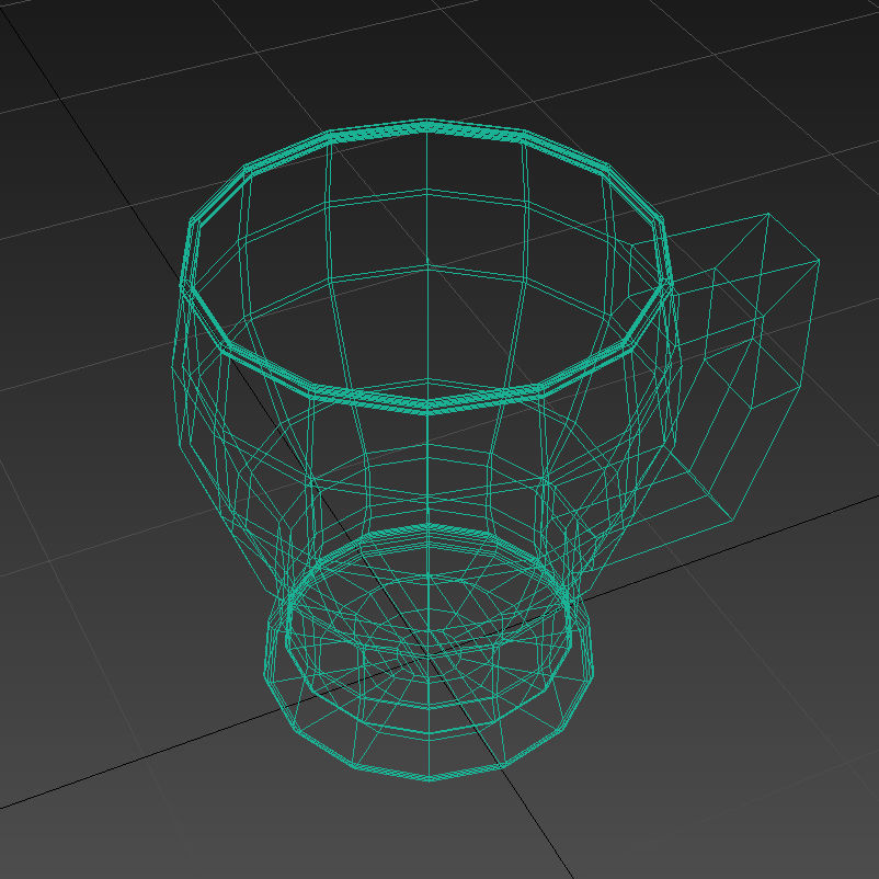 Beer Pint 003 - 50cl - Custom Logo - Low Poly Subdivs Low-poly 3D model_1