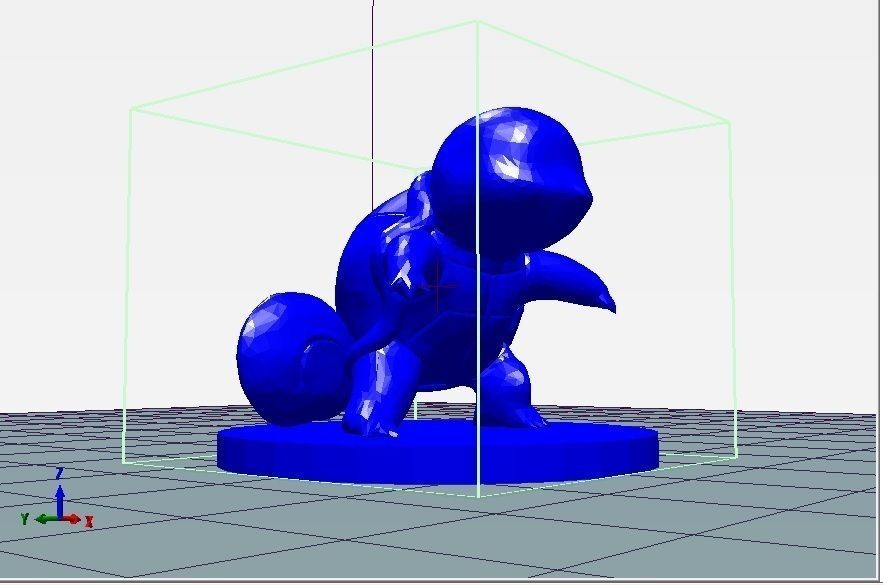Squirtle pokemon turtle 3D print model_1