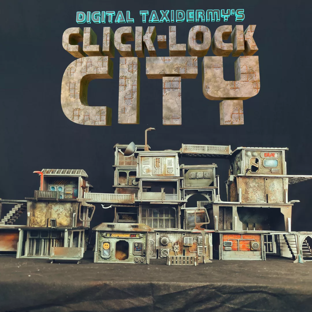 Click Lock City Modular Sci Fi Terrain STL Mega Bundle 3D print model