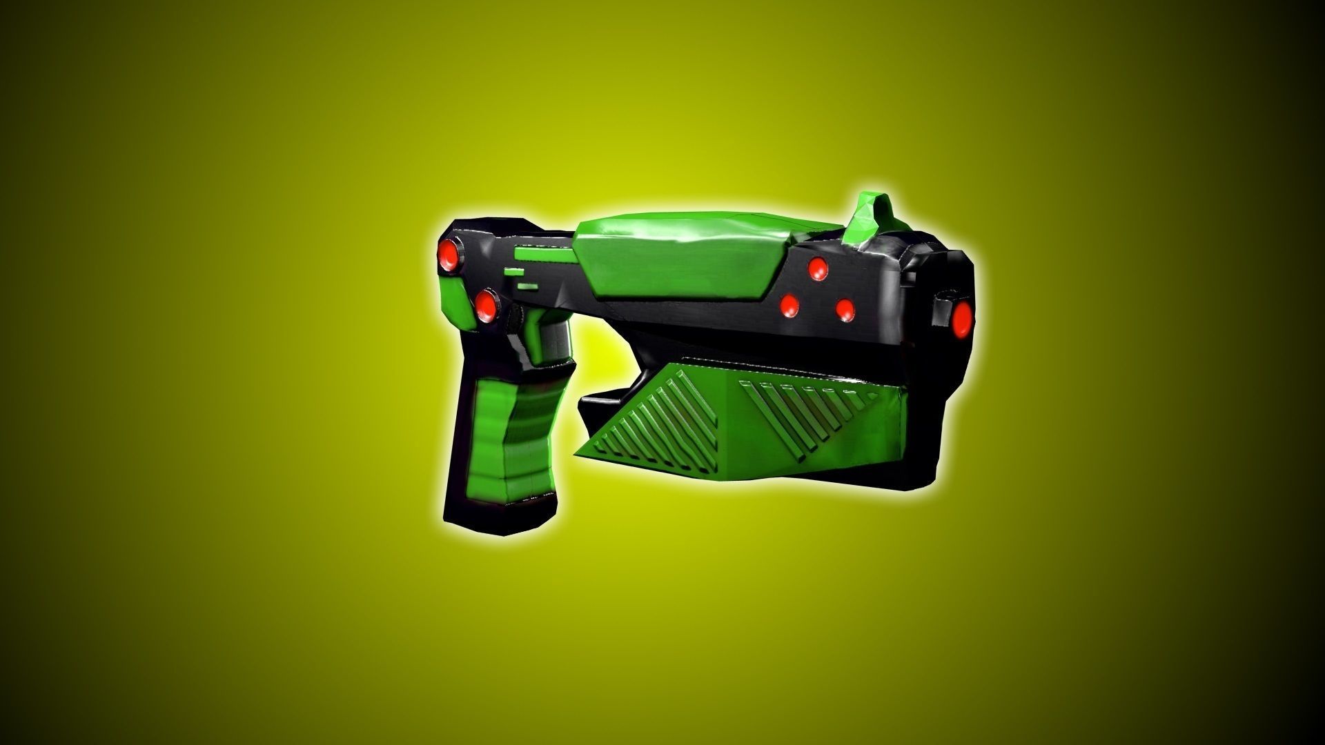 Game-Ready Plasma Pistols Low-poly 3D model_4