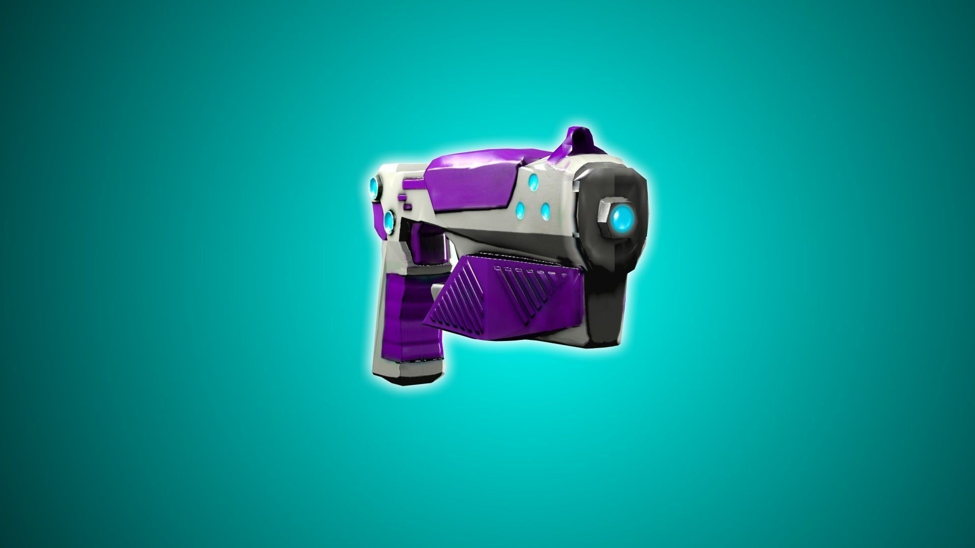 Game-Ready Plasma Pistols Low-poly 3D model_8