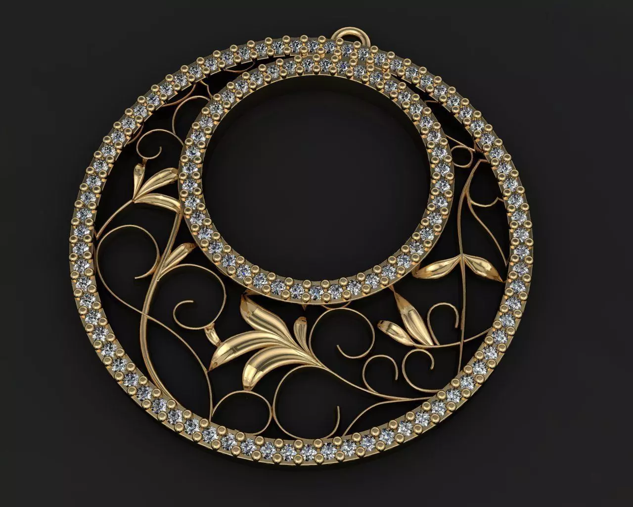 Pendant Greenery 3D print model_0