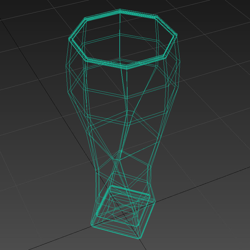 Beer Glass 006 - 50cl - Custom Logo - Low Poly Subdivs Low-poly 3D model_1