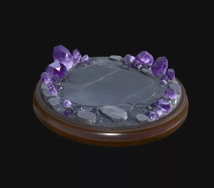 Crystal Cave Diorama Base 3D Print Model 3D print model